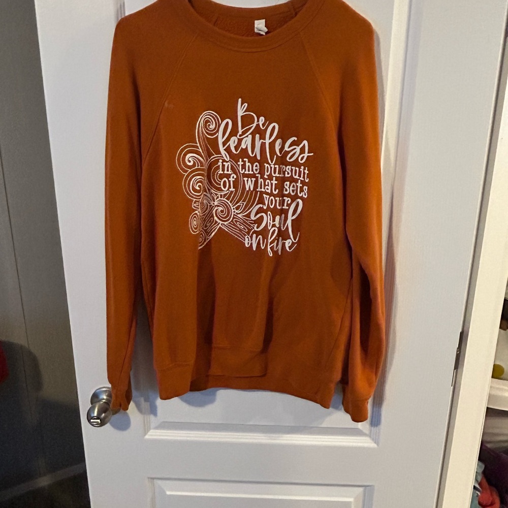 Women's Orange Sweatshirt